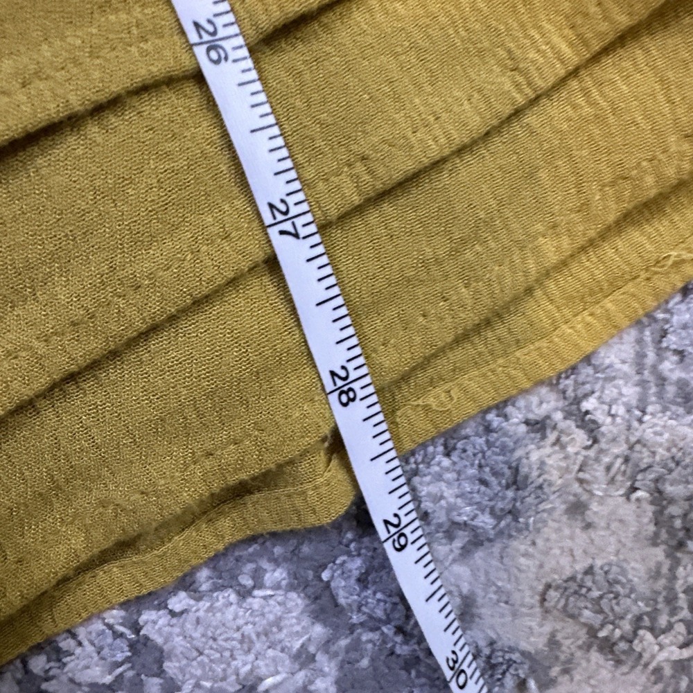 Soft Surroundings Tunic Top Women PM Mustard Yellow Excellent - Picture 8 of 9